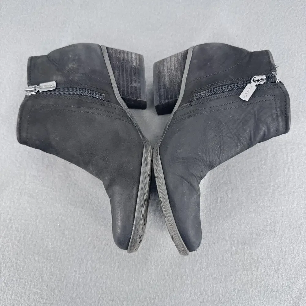 Blondo Waterproof Bootie Boots Womens Size 9‎ Black Nubuck Ankle B4935 017